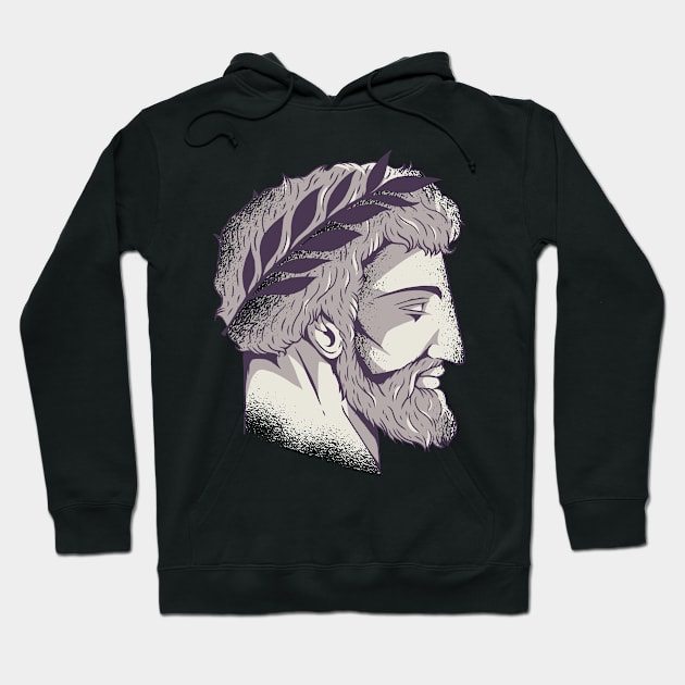 Roman Head Hoodie by EarlAdrian